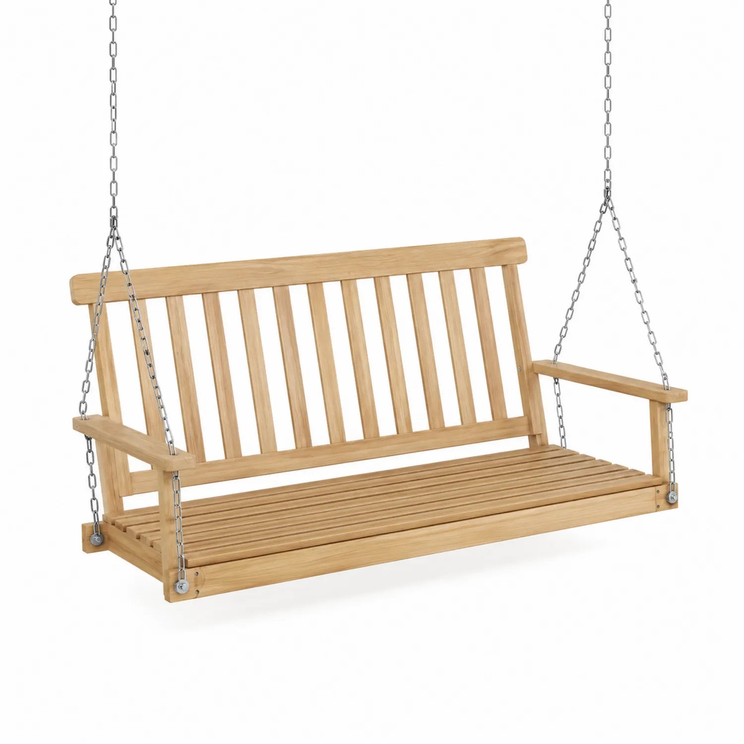 Panchina a dondolo sospesa in legno di teak 120cm