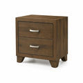 Cassettiera in legno massello con maniglie in metallo, 60x40x50 cm, Marrone