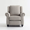 Armchair Fabric Upholstery 80x90x100 cm - Light Grey - Classic Design