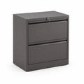 Cassettiera Archivio Metallo Grigio con 2 Cassetti