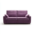 Sofa Set Fabric Upholstery 200x90x100 cm - Purple - Contemporary Style