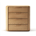 Chest of Drawers Solid Wood 75x40x90 cm - Natural Finish - Modern Style