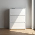 Chest of Drawers - Wood 70x40x120 cm - White - Minimalist Design