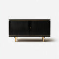 Sideboard Black Wood 120x40x75cm - Modern Storage